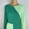 Asos design Textured Twist Maxi Dress 14 Green Bubble Long Sleeves Scoop Neck