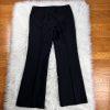 LARRY LEVINE 2PC Ginger Black Double Breasted Polyester Blend Pant Suit Size 8