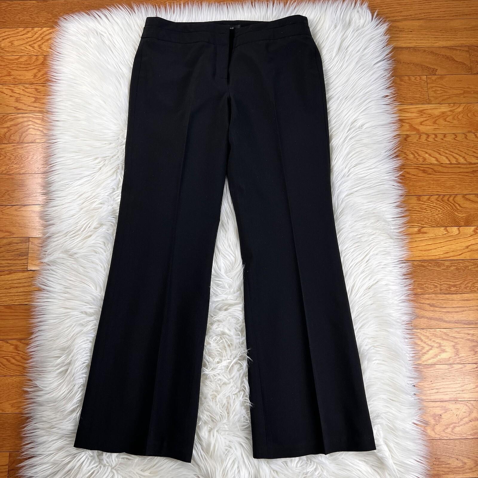 LARRY LEVINE 2PC Ginger Black Double Breasted Polyester Blend Pant Suit Size 8