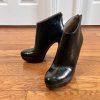 CHIARA FERRAGNI Made In Italy Deep Green Leather High Heels Booties Size 8