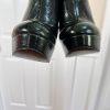 CHIARA FERRAGNI Made In Italy Deep Green Leather High Heels Booties Size 8