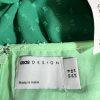 Asos design Textured Twist Maxi Dress 14 Green Bubble Long Sleeves Scoop Neck