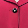 New KASPER 3PC Red Black Polyester Lined Cocktail Skirt Suit Size  14W Twill