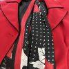 New KASPER 3PC Red Black Polyester Lined Cocktail Skirt Suit Size  14W Twill