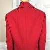 New KASPER 3PC Red Black Polyester Lined Cocktail Skirt Suit Size  14W Twill