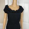 Kate Spade Wool Spandex Dress Size 2 Lined Sleeveless Bow Embellished A line
