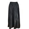 SUTTON STUDIO Women Long Maxi Black Satin Party Evening Skirt Size 10
