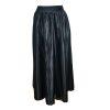 SUTTON STUDIO Women Long Maxi Black Satin Party Evening Skirt Size 10