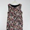 Evan Picone Women Dress Size 16 Floral Multicolored Ruffle Sleeveless Belted