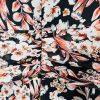 Evan Picone Women Dress Size 16 Floral Multicolored Ruffle Sleeveless Belted