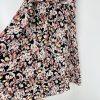 Evan Picone Women Dress Size 16 Floral Multicolored Ruffle Sleeveless Belted