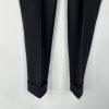SuitSupply Brescia Wool Straight Tapered Leg Pants 40x31 Black Pleated Front New