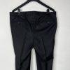 SuitSupply Brescia Wool Straight Tapered Leg Pants 40x31 Black Pleated Front New