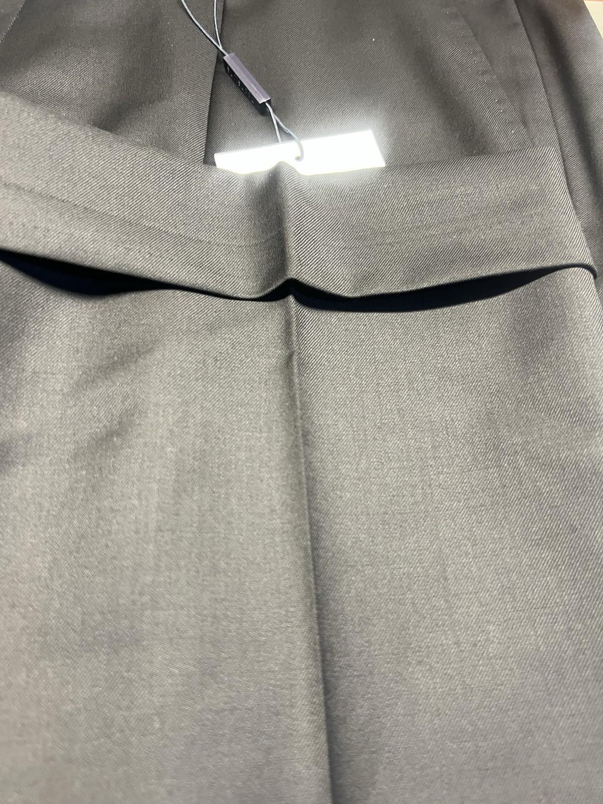 SuitSupply Brescia Wool Straight Tapered Leg Pants 40x31 Black Pleated Front New