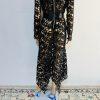 Beautiful high Low Lace dress Size L Black See Through Belted Gothic Grunge