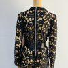 Beautiful high Low Lace dress Size L Black See Through Belted Gothic Grunge