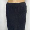 Anthropologie Women Knit Sheer Black Stretch Maxi Skirt Size M Stretch New