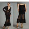 Anthropologie Women Knit Sheer Black Stretch Maxi Skirt Size M Stretch New