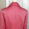 Tahari ASL Polyester Rayon Blazer Size 10 Pink 3/4 Sleeve Twill Shawl Collar