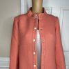Anthropologie Lauren Moffatt Women Eastward Coral Wool Acrylic Lined Coat SZ M