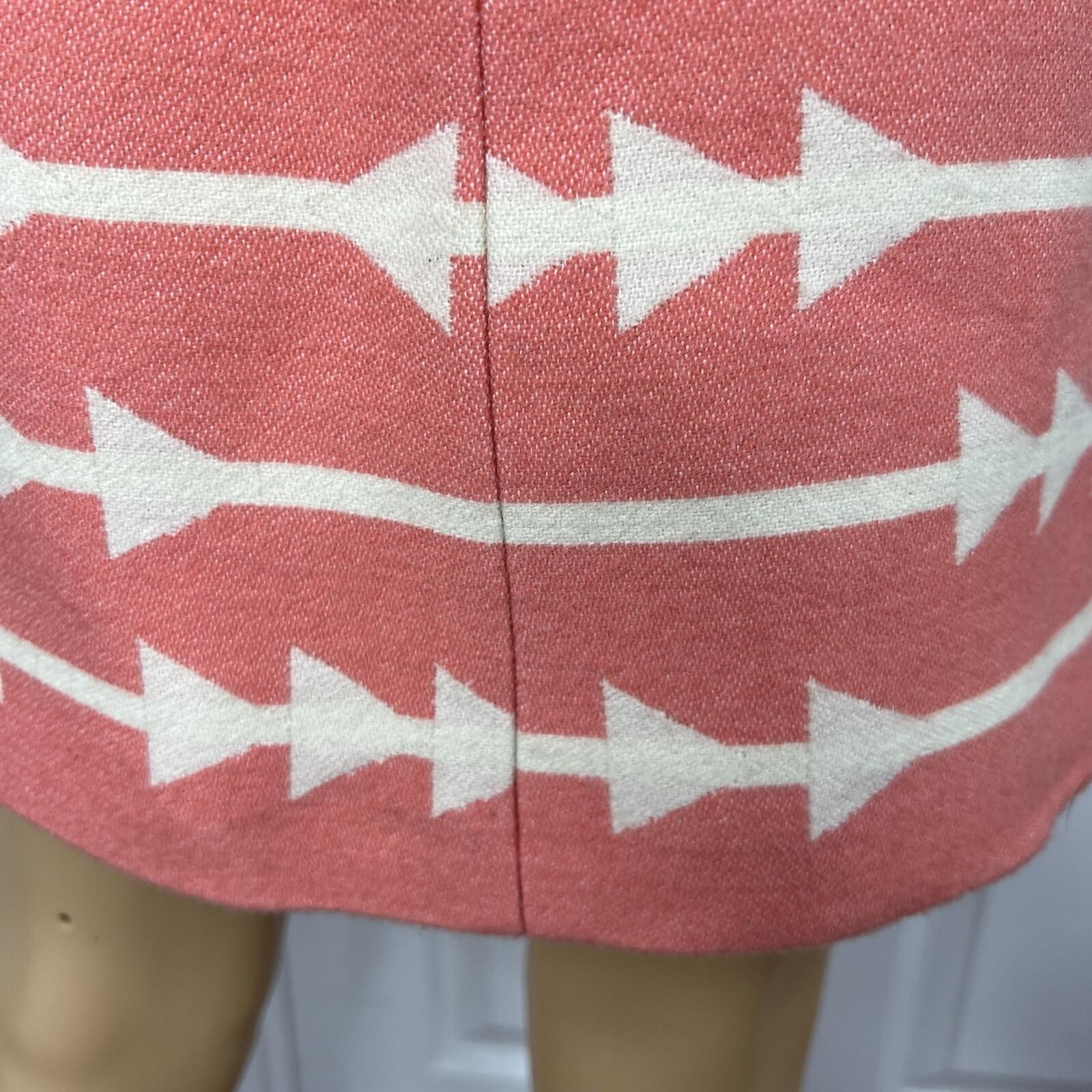 Anthropologie Lauren Moffatt Women Eastward Coral Wool Acrylic Lined Coat SZ M