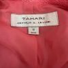 Tahari ASL Polyester Rayon Blazer Size 10 Pink 3/4 Sleeve Twill Shawl Collar