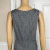 EMILY 2PC Gray Polyester Lined Collarless Cocktail Dress Suit Size 10