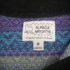 Alpaca Imports Women Multicolor 1/4 Zip Long Stand Up Collar Sleeve Sweater SZ M