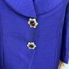 Giovanna Collection Polyester Blazer Set Size 10 Embellished Purple Lined Women
