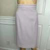 Platine Paris Women Wool Skirt 40 Suit 38 Lined Collarless Cocktail Career 2PC