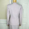 Platine Paris Women Wool Skirt 40 Suit 38 Lined Collarless Cocktail Career 2PC