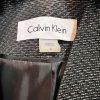 CALVIN KLEIN Women 1PC Black Polyester Metallic Lined Open Front Blazer Size 6