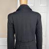 T Tahari Women Polyester Nylon Stretch Size 14 Black Double Breasted Coat New