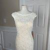 Morilee By Madeline Polyester Lace Wedding Dress Size 14 White Open Back New