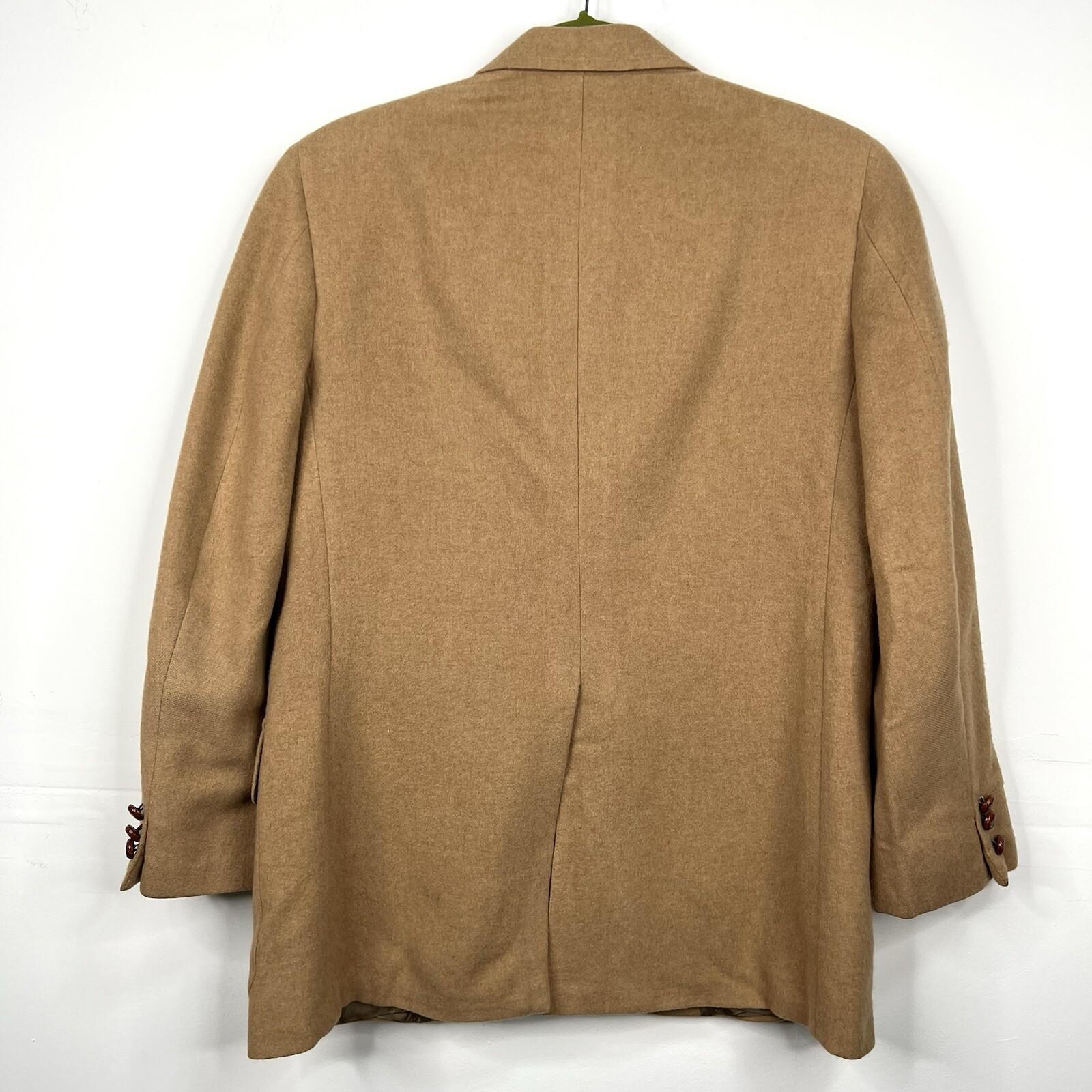 Jos A Bank Clothiers Vintage Camel Hair Blazer Size 40R Tan Vented Sport Coat