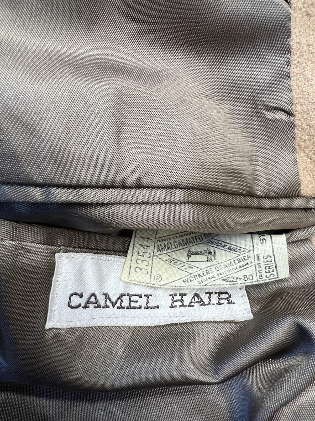 Jos A Bank Clothiers Vintage Camel Hair Blazer Size 40R Tan Vented Sport Coat