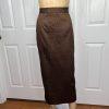MARK Women 2PC Brown Polyester Beaded Lined Cocktail Skirt Suit Size 10