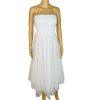 Selfie Leslie Strapless High Low Midi Dress Size XL Tulle Mesh Stretch Layered