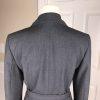 CALVIN KLEIN Women Gray Single Breasted Polyester Blend Belted Blazer Size 8