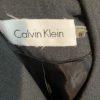 CALVIN KLEIN Women Gray Single Breasted Polyester Blend Belted Blazer Size 8