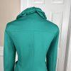 INC INTERNATIONAL CONCEPTS Green Rayon Nylon Spandex Ruffle Blazer Size M