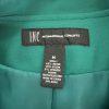 INC INTERNATIONAL CONCEPTS Green Rayon Nylon Spandex Ruffle Blazer Size M