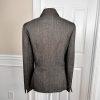 SUIT STUDIO 1PC Brown Metallic Polyester Lined Single Breasted Blazer Size 12