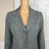 Biacci Women Polyester Skirt Suit Size 6 Gray Lined Peak Collar 2PC Career