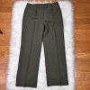 Evan Picone Pant Suit Size 12 Polyester Green Lined Peak Collar Pockets 2PC