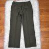 Evan Picone Pant Suit Size 12 Polyester Green Lined Peak Collar Pockets 2PC