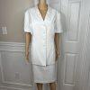 Le Suit Viscose Blend Skirt Suit 18 Embroidered Beaded Short Sleeves 2PC New