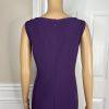 10-7953.jpg Le Suit Polyester Spandex Dress Suit 10P Purple Stand Up Collar Cocktail 2PC