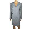 Tahari ASL Polyester Rayon Stretch Skirt 10P Suit 10 Lined Zip Up Collarless New
