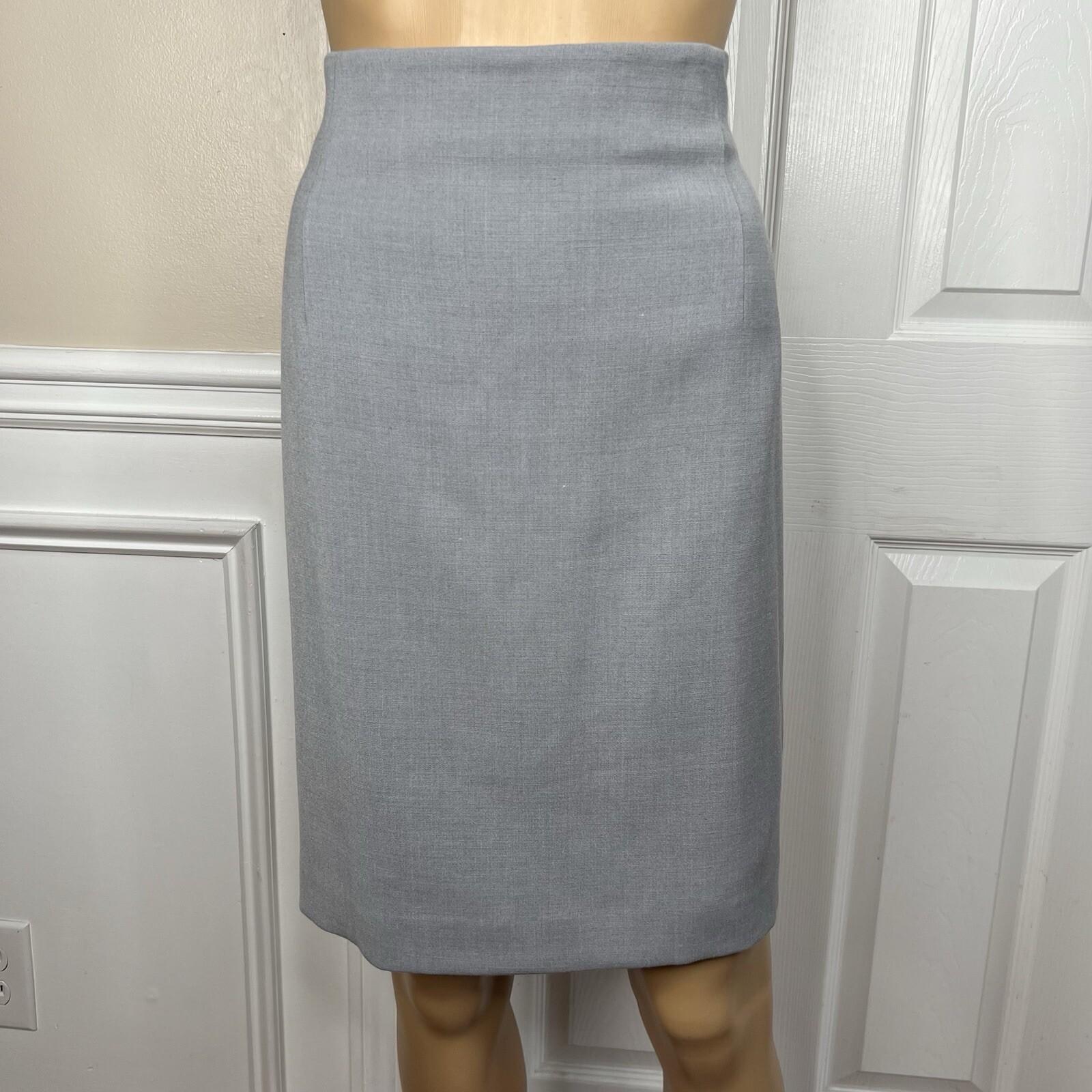 Tahari ASL Polyester Rayon Stretch Skirt 10P Suit 10 Lined Zip Up Collarless New
